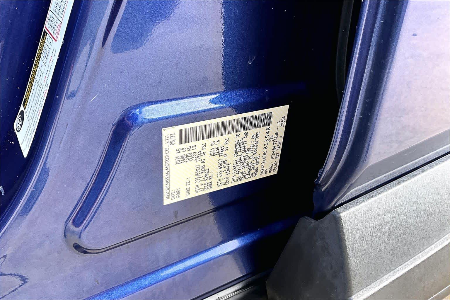 2021 Nissan Rogue S Caspian Blue Metallic at AutoNation USA Houston