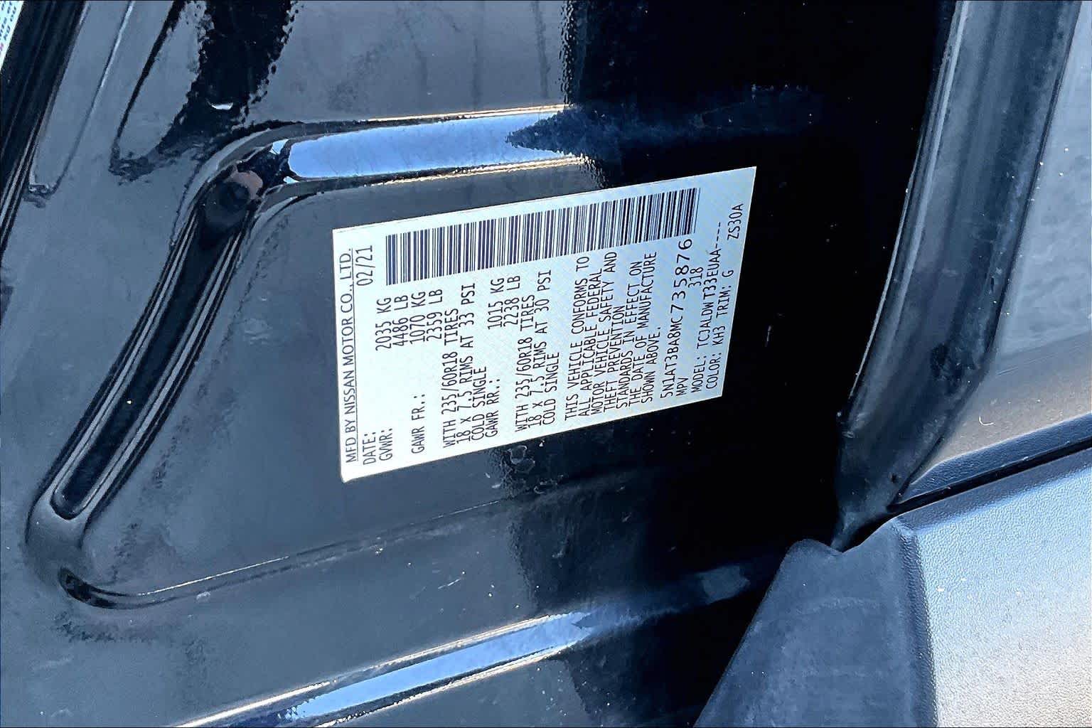 2021 Nissan Rogue SV Super Black at Sterling McCall Nissan