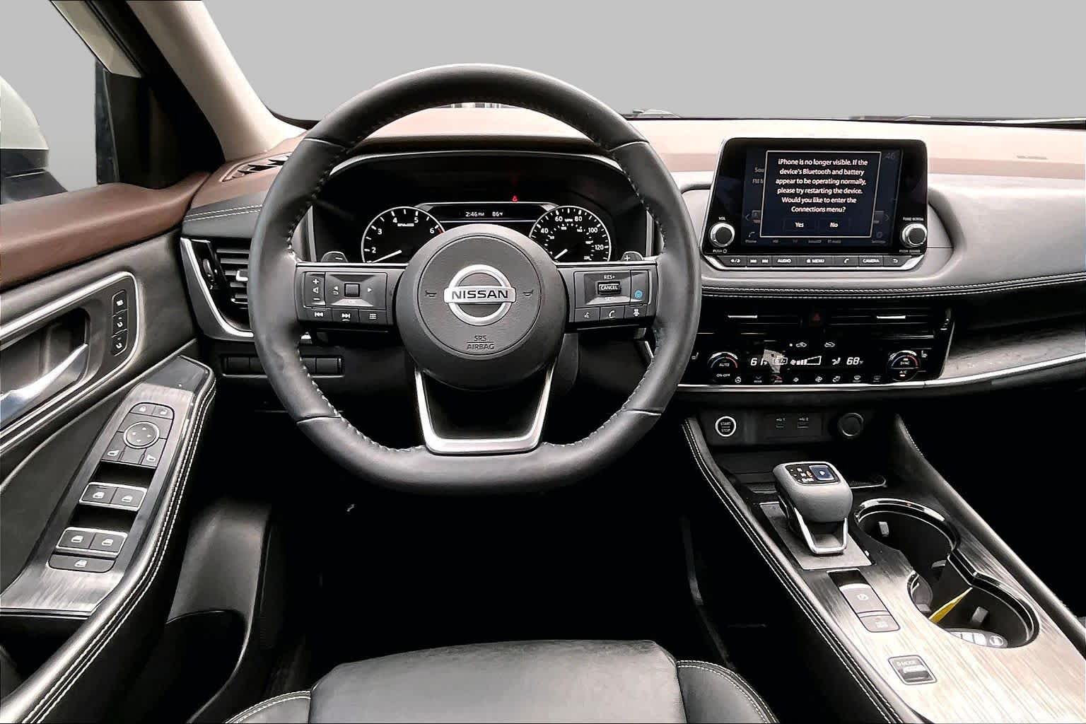 2021 Nissan Rogue SL Pearl White Tricoat at AutoNation Chrysler Jeep Dodge Ram Spring