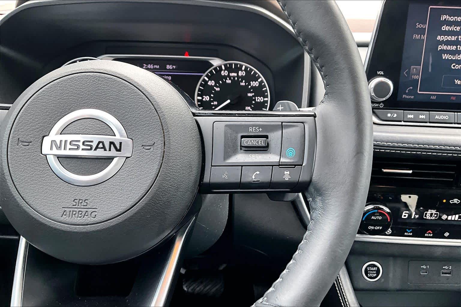 2021 Nissan Rogue SL Pearl White Tricoat at AutoNation Chrysler Jeep Dodge Ram Spring