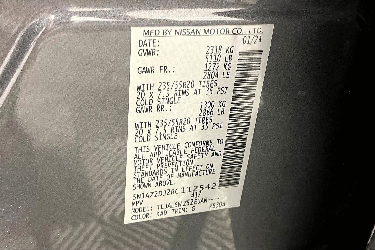 2024 Nissan Murano Platinum Gun Metallic at Texan GMC Buick