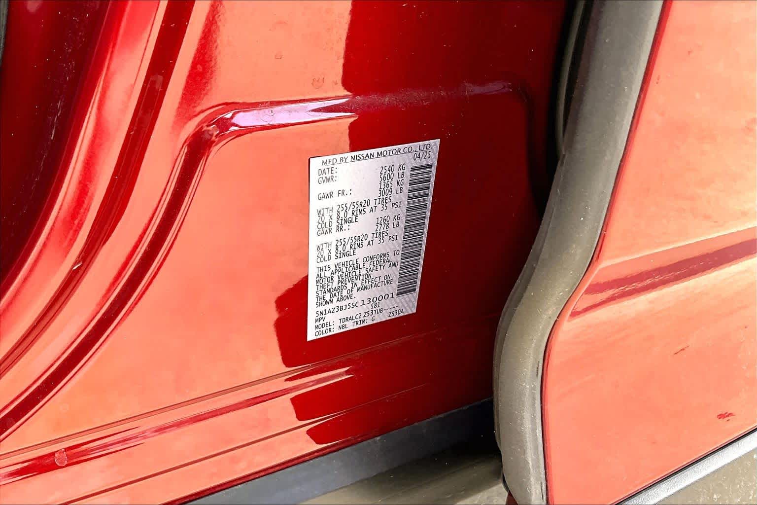 2025 Nissan Murano SV Scarlet Ember Tintcoat at Texan GMC Buick