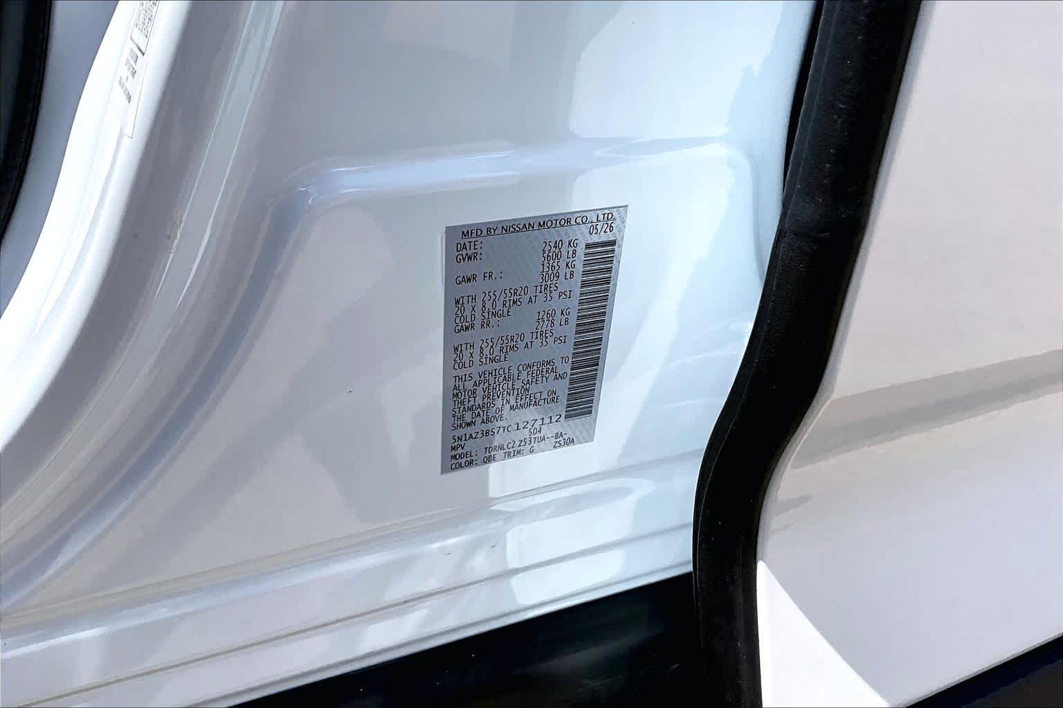 2026 Nissan Murano SV Everest White Pearl Tricoat at Sterling McCall Nissan