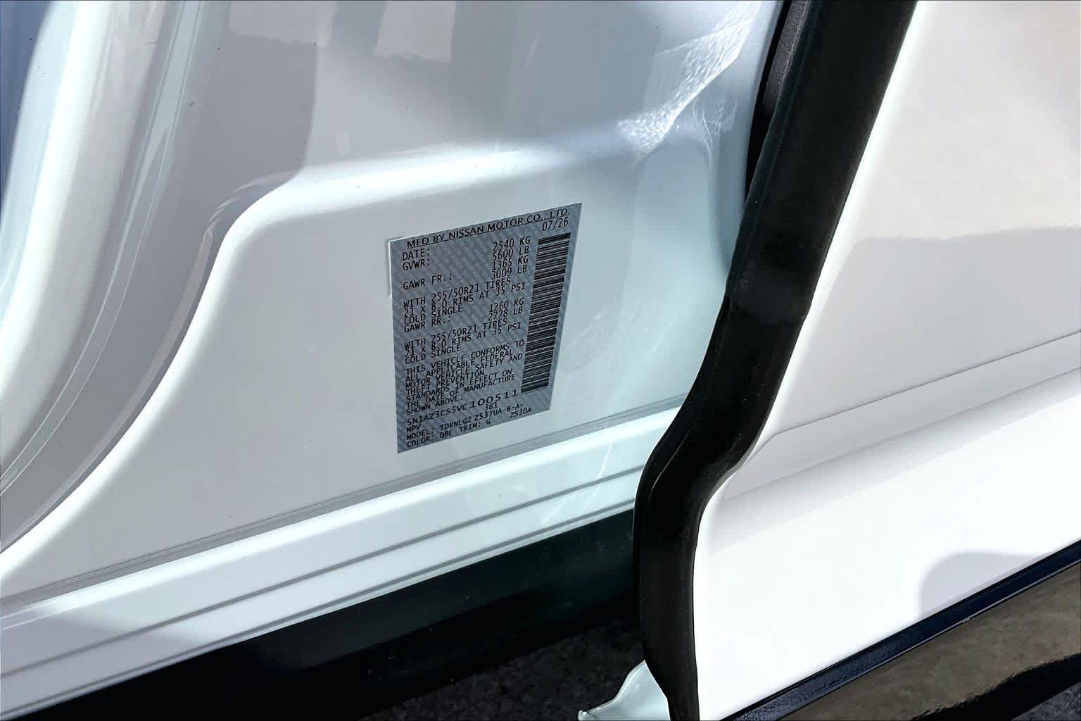 2027 Nissan Murano Dark Armor Everest White Pearl Tricoat at Sterling McCall Nissan
