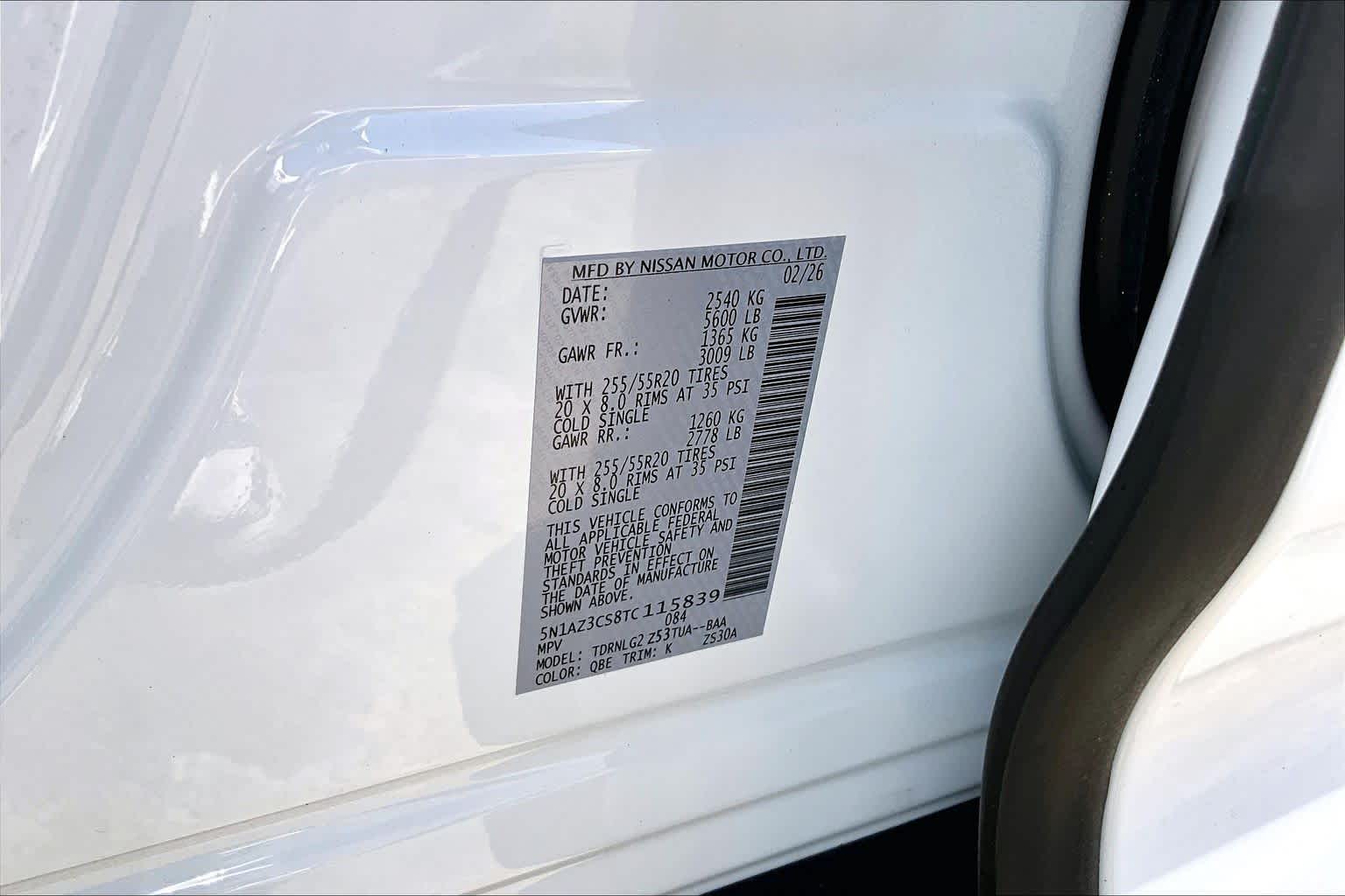 2026 Nissan Murano SL Everest White Pearl Tricoat at Sterling McCall Nissan