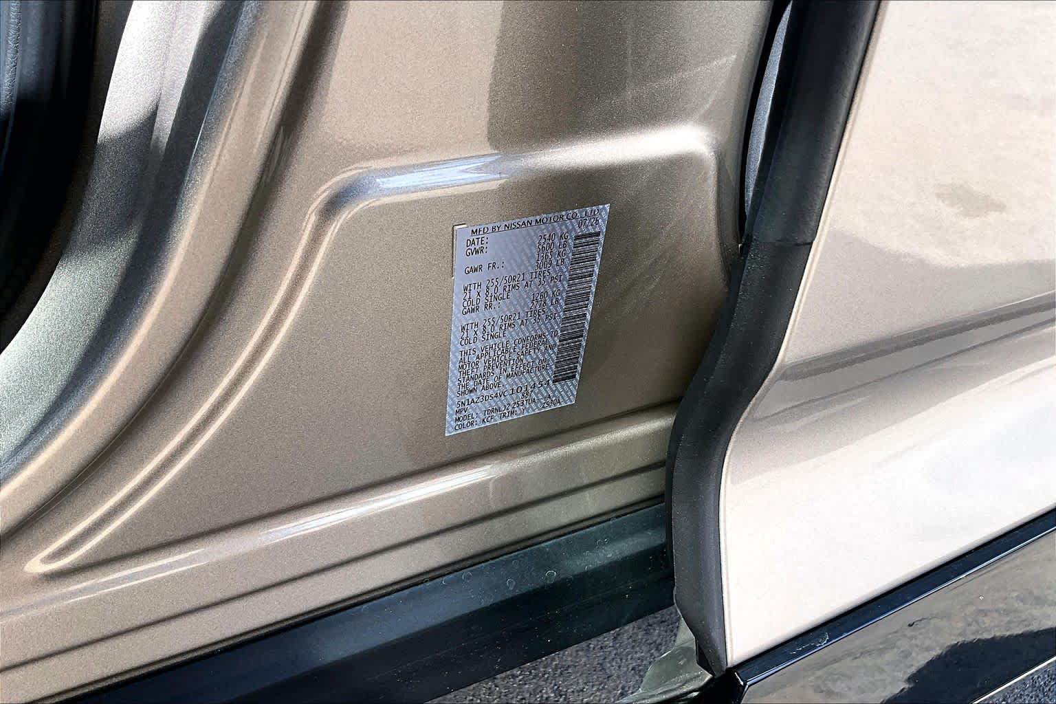 2027 Nissan Murano Platinum Champagne Silver Metallic at Sterling McCall Nissan
