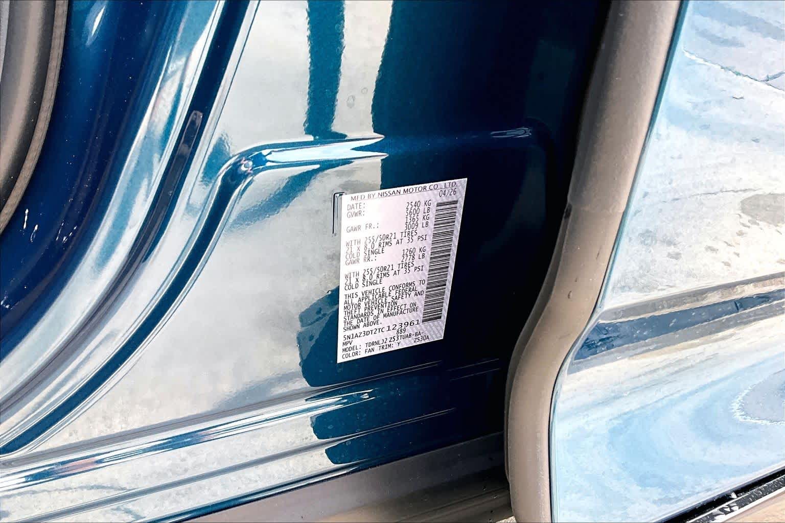 2026 Nissan Murano Platinum Aurora Blue Pearl Metallic at Sterling McCall Nissan