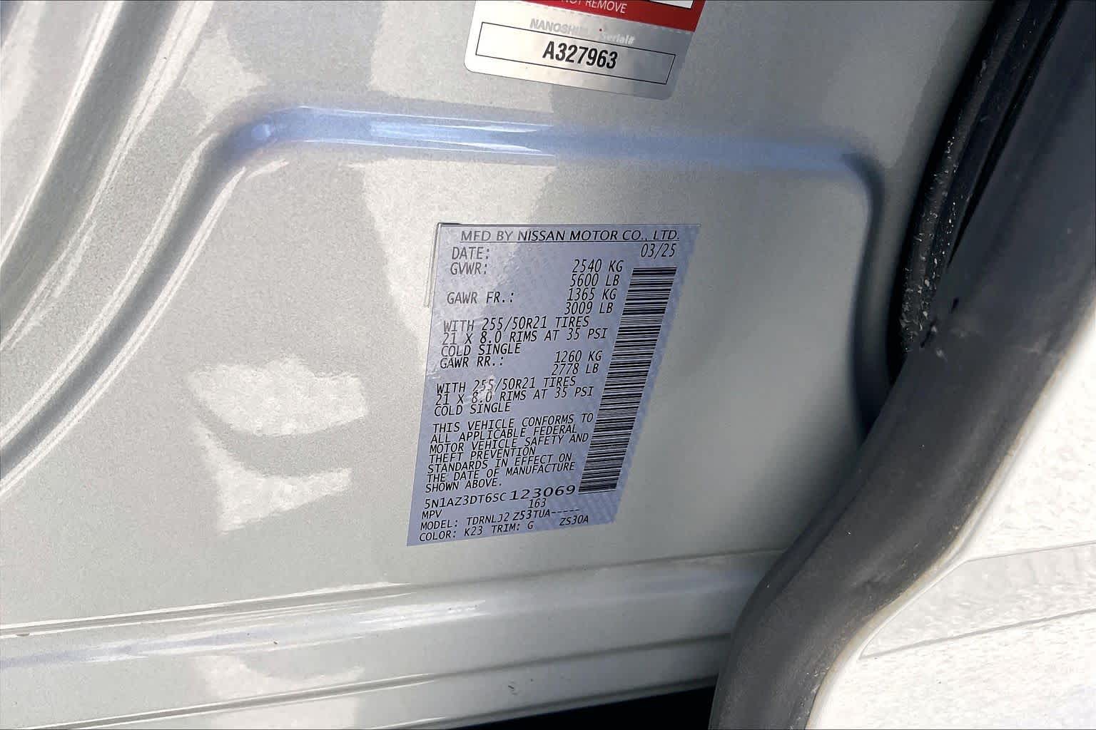 2025 Nissan Murano Platinum Brilliant Silver Metallic at Texan GMC Buick