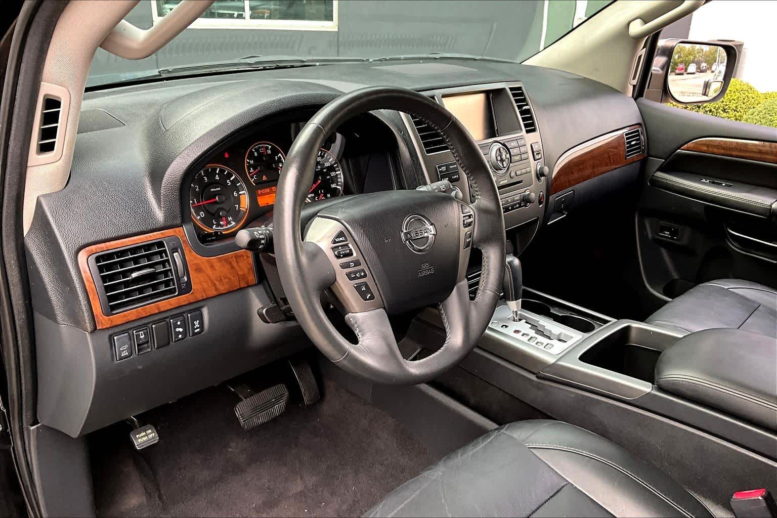 2014 Nissan Armada Platinum Galaxy Black at Sterling McCall Nissan