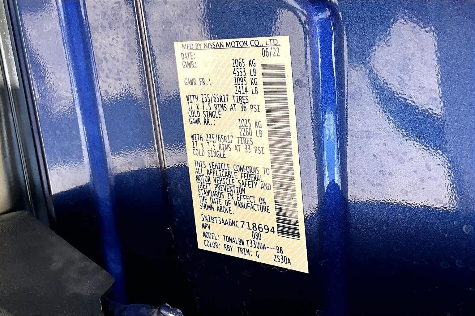 2022 Nissan Rogue S Caspian Blue Metallic at Beck & Masten Kia