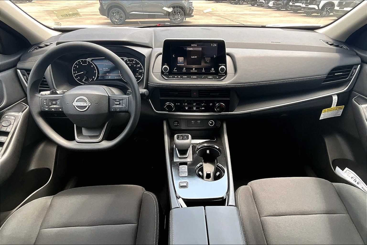 2026 Nissan Rogue S Glacier White at Sterling McCall Nissan