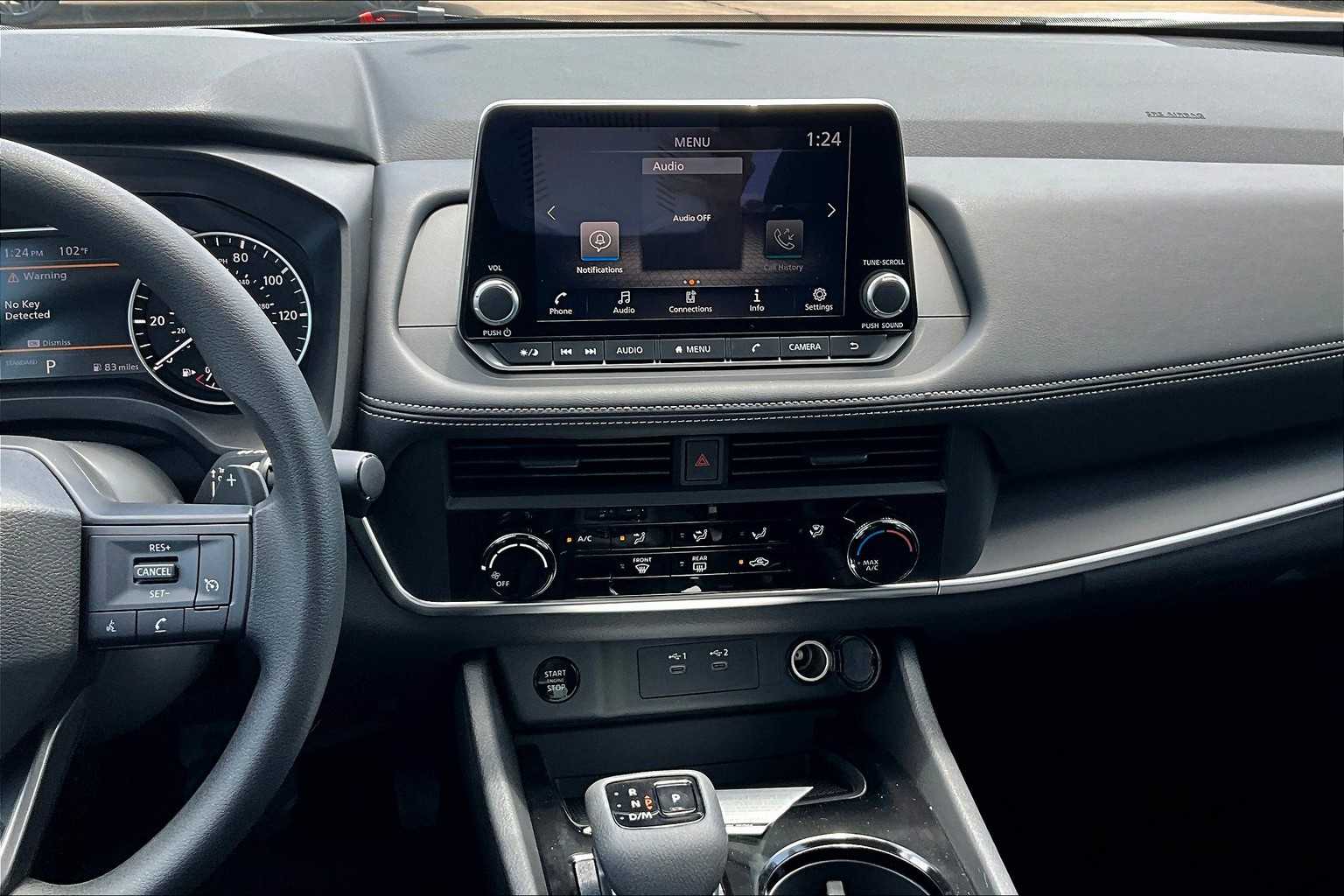 2026 Nissan Rogue S Glacier White at Sterling McCall Nissan