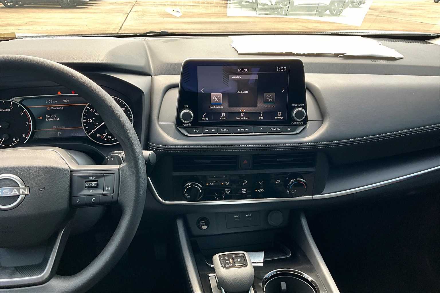 2026 Nissan Rogue S Glacier White at Sterling McCall Nissan