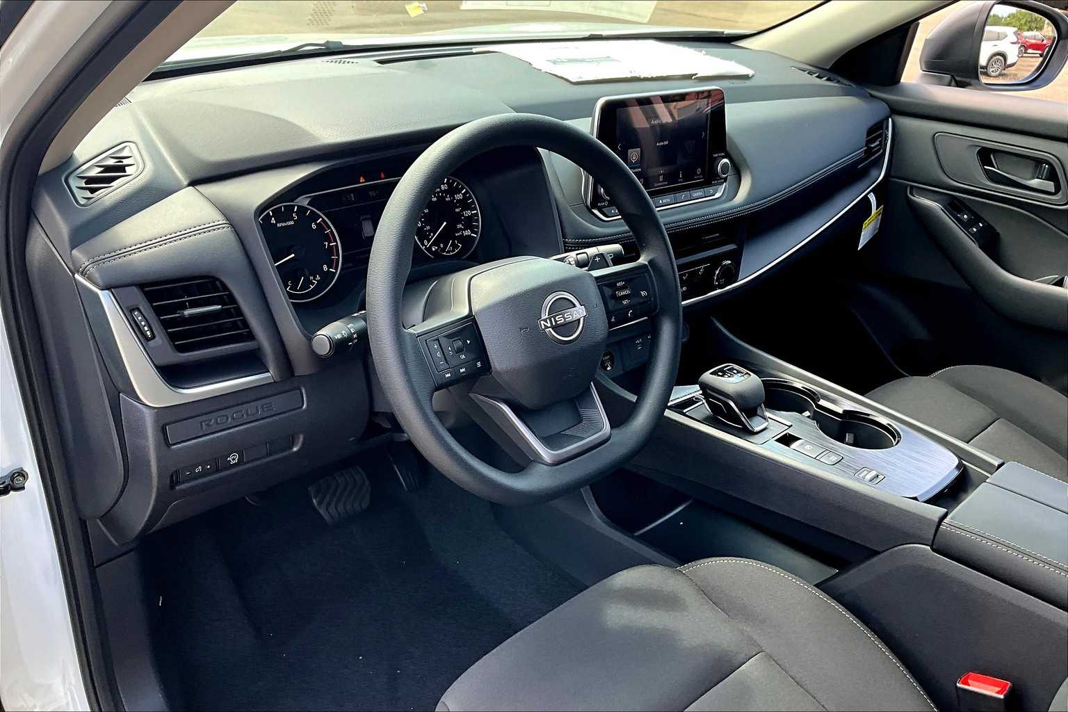 2026 Nissan Rogue S Glacier White at Sterling McCall Nissan