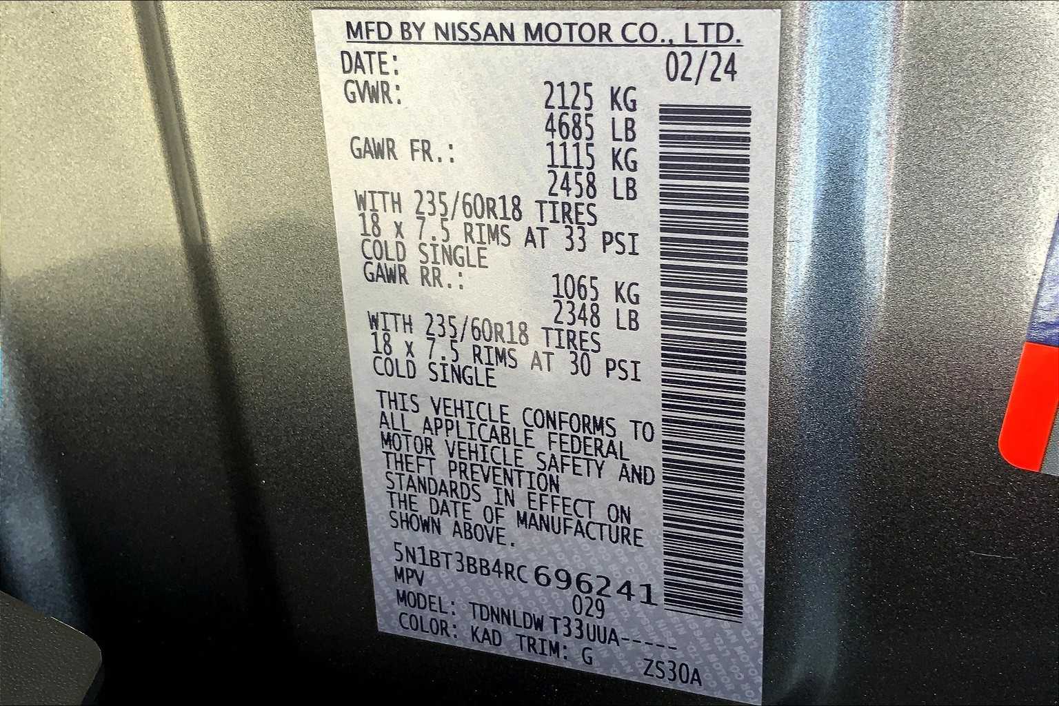 2024 Nissan Rogue SV Gun Metallic at Sterling McCall Acura