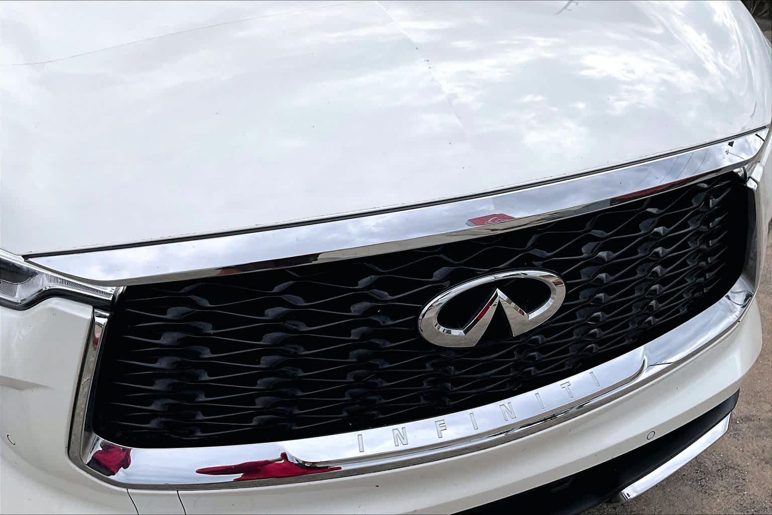 2022 INFINITI QX60 AUTOGRAPH Majestic White/Black Obsidian at Sterling McCall Nissan