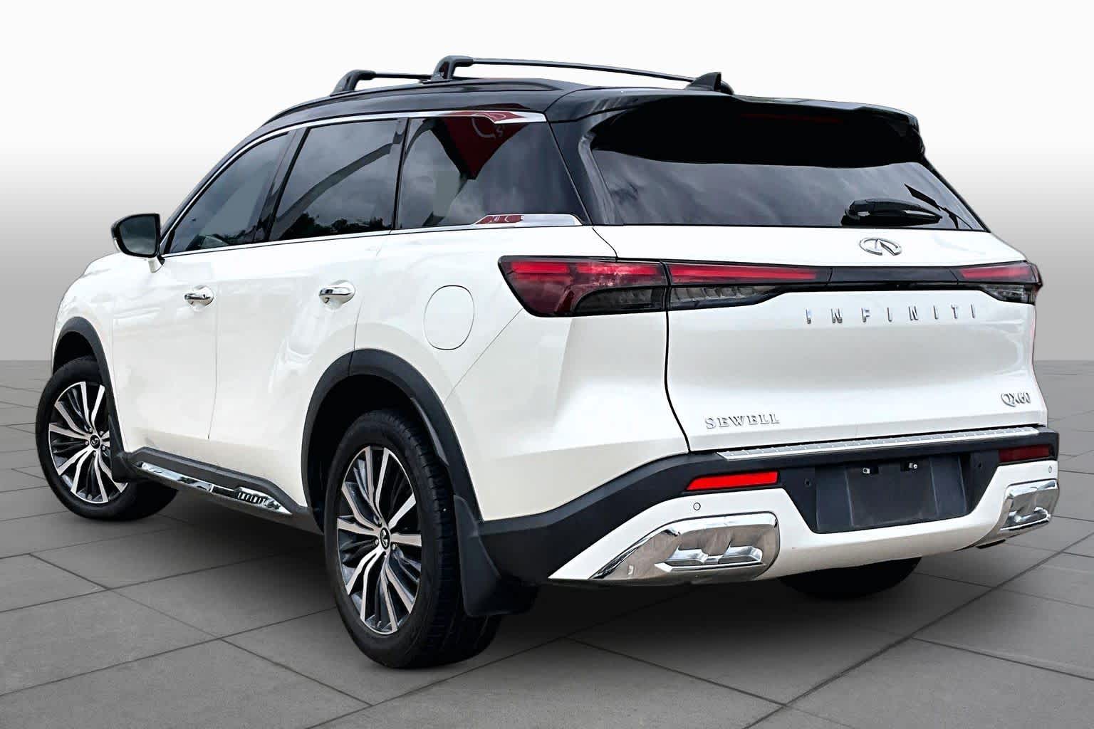 2022 INFINITI QX60 AUTOGRAPH Majestic White/Black Obsidian at Sterling McCall Nissan