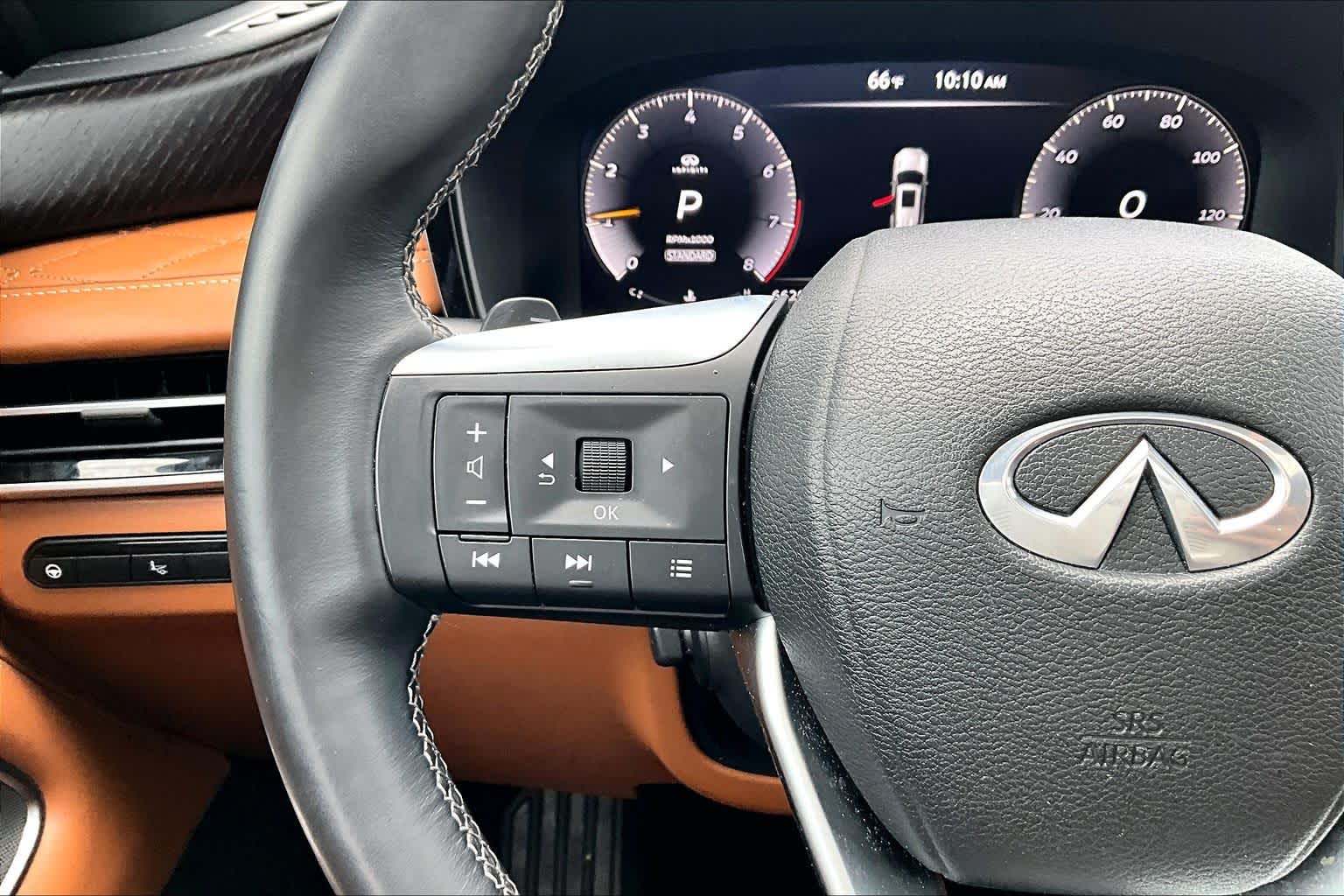 2022 INFINITI QX60 AUTOGRAPH Majestic White/Black Obsidian at Sterling McCall Nissan
