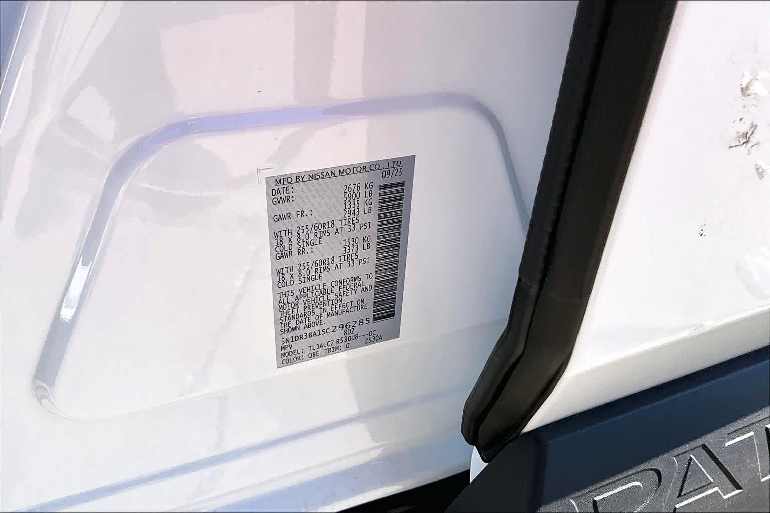 2025 Nissan Pathfinder SV Everest White Pearl Tricoat at Mercedes-Benz of Houston North