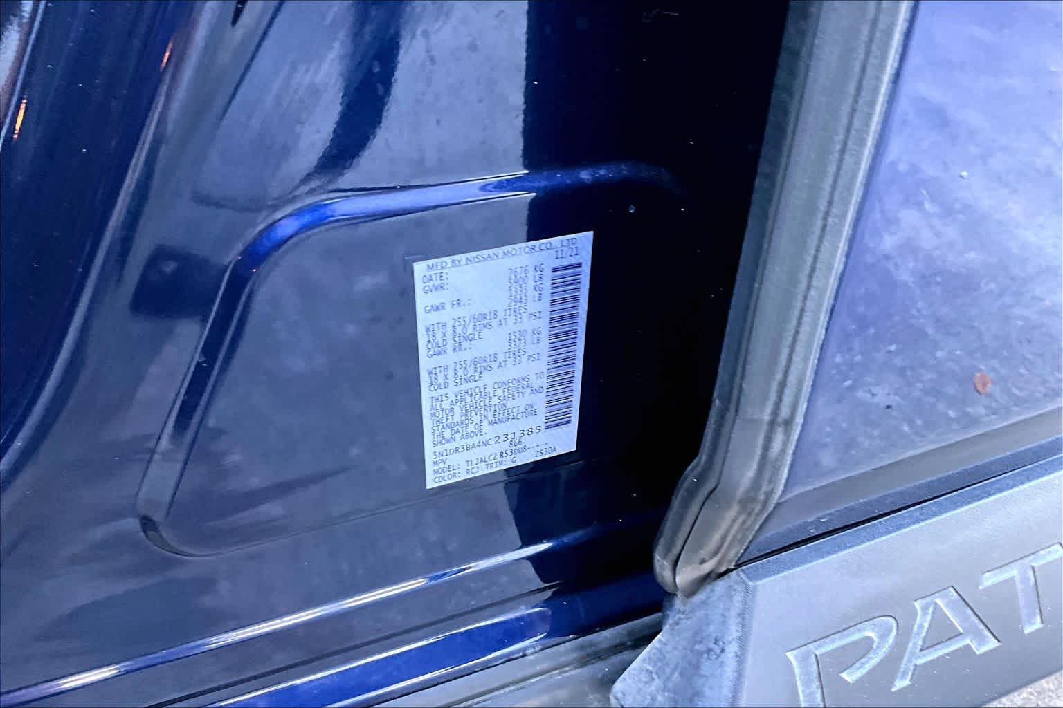 2022 Nissan Pathfinder SV Deep Ocean Blue Pearl at Tomball Ford