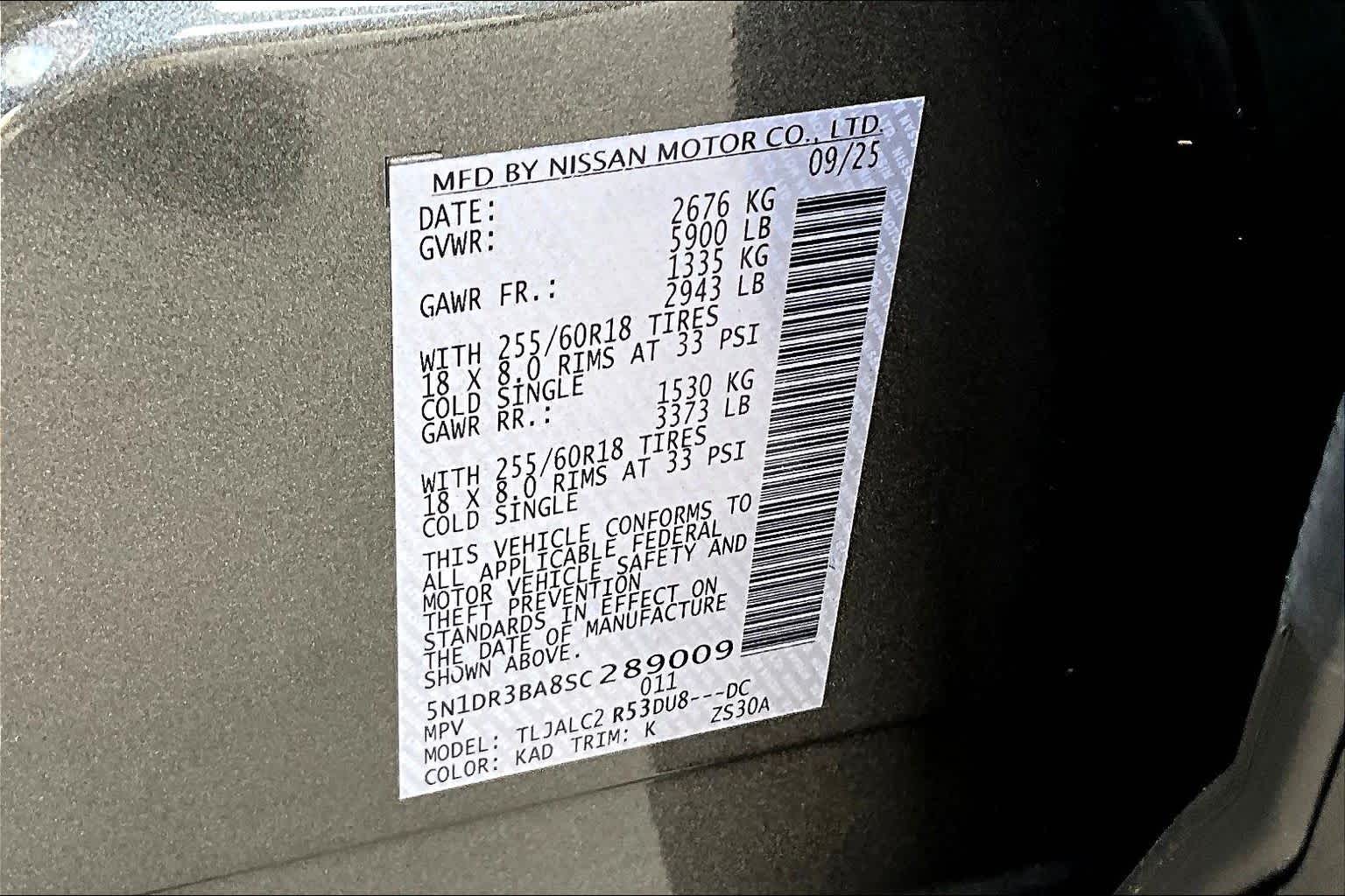 2025 Nissan Pathfinder SV Gun Metallic at Robbins Nissan