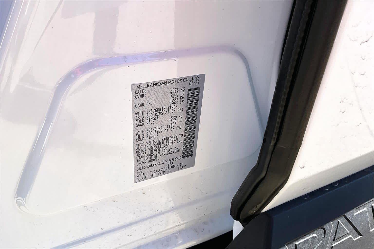 2025 Nissan Pathfinder SV Everest White Pearl Tricoat at Mercedes-Benz of Houston North