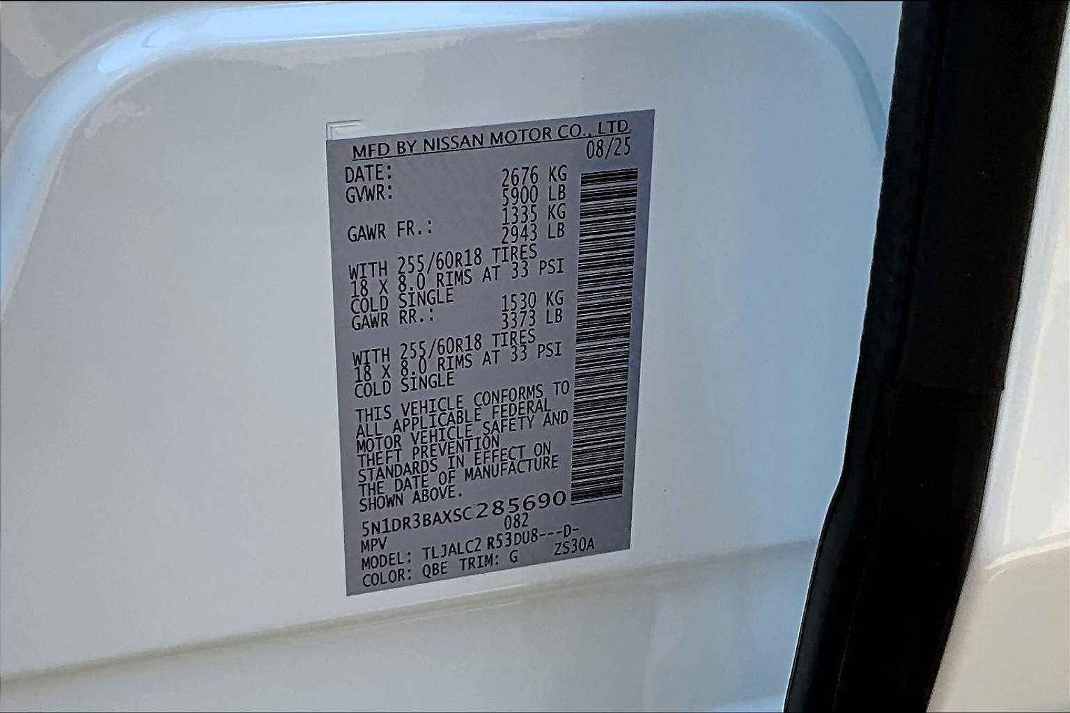 2025 Nissan Pathfinder SV Everest White Pearl Tricoat at Sterling McCall Nissan