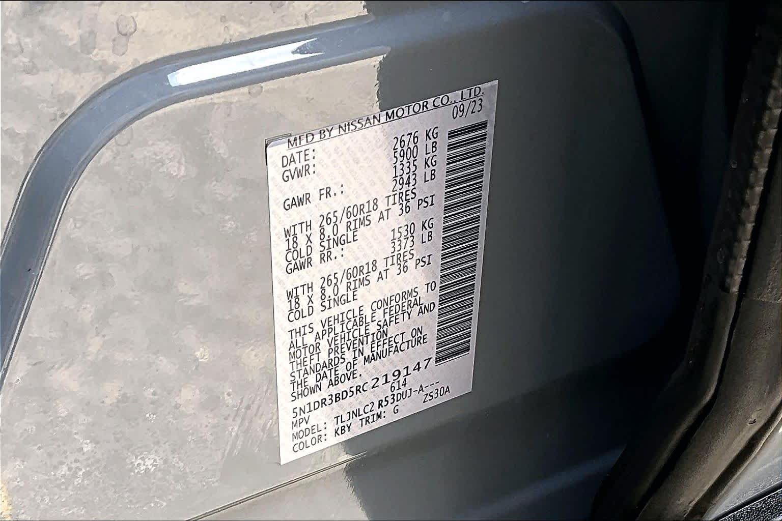 2024 Nissan Pathfinder Rock Creek Solid Gray/Super Black at Group 1 Toyota Southwest