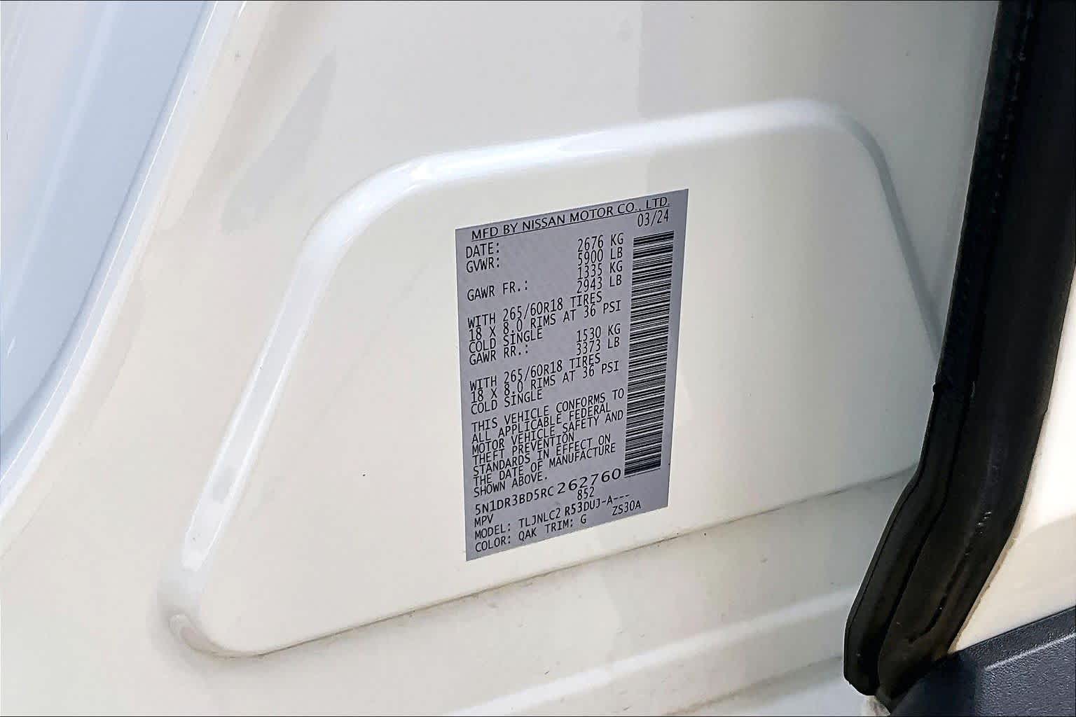 2024 Nissan Pathfinder Rock Creek Glacier White at Honda of Clear Lake