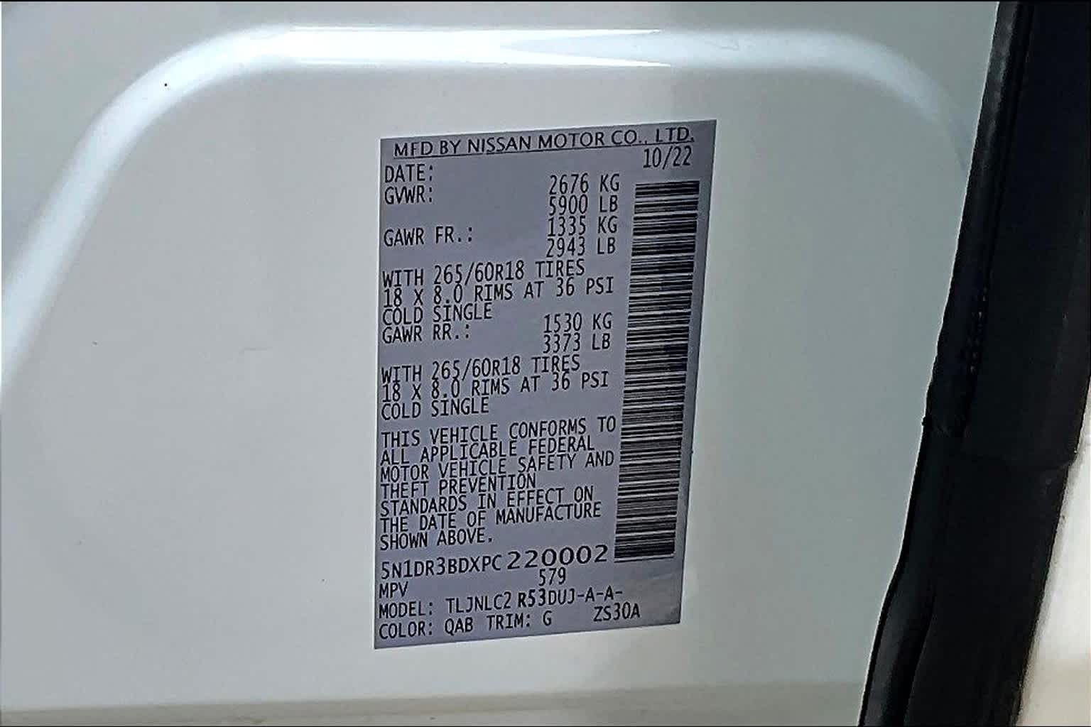 2023 Nissan Pathfinder Rock Creek 2T WHT BLK ROOF at AutoNation USA Katy