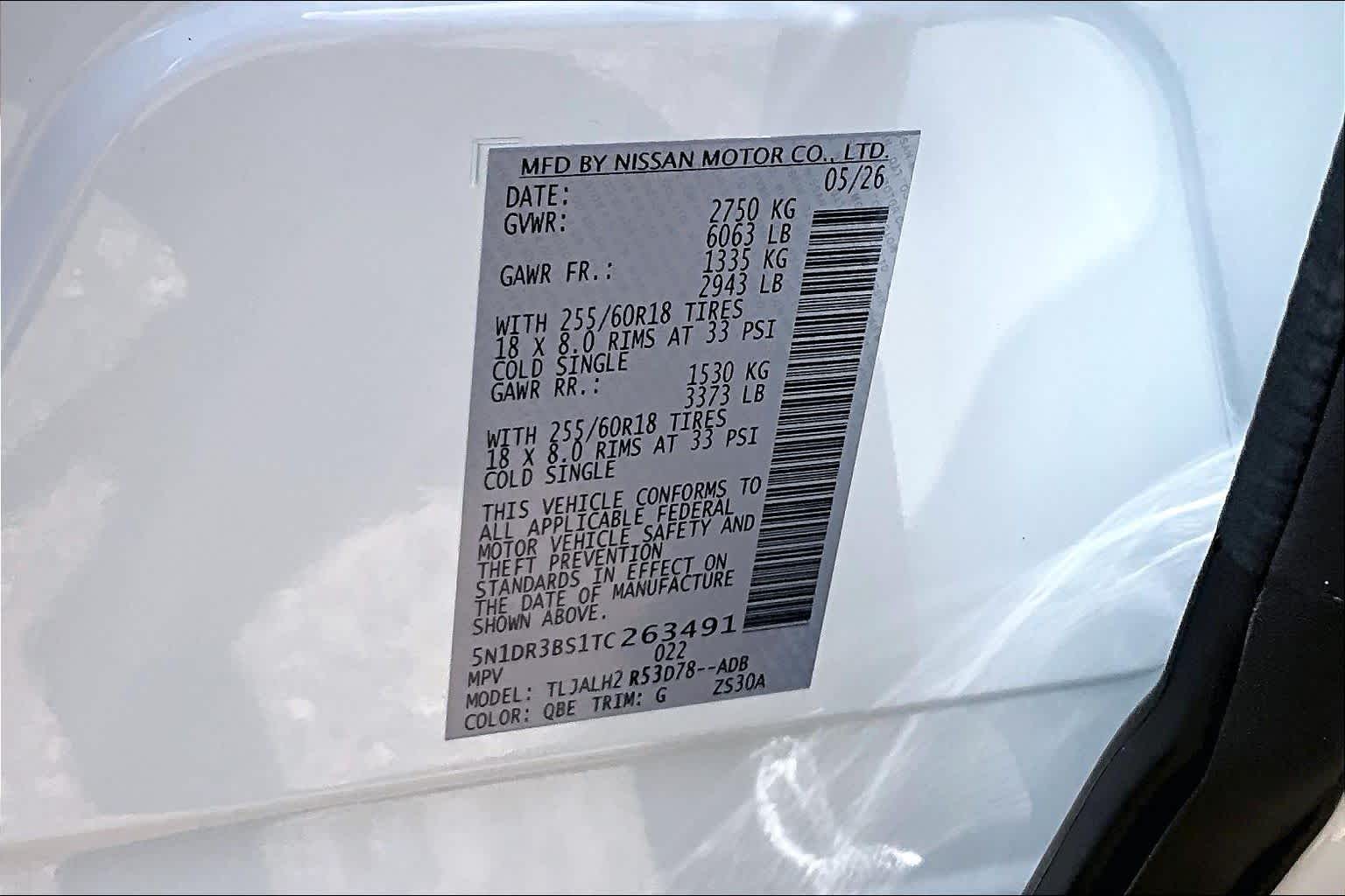 2026 Nissan Pathfinder SV Everest White Pearl Tricoat at Sterling McCall Nissan