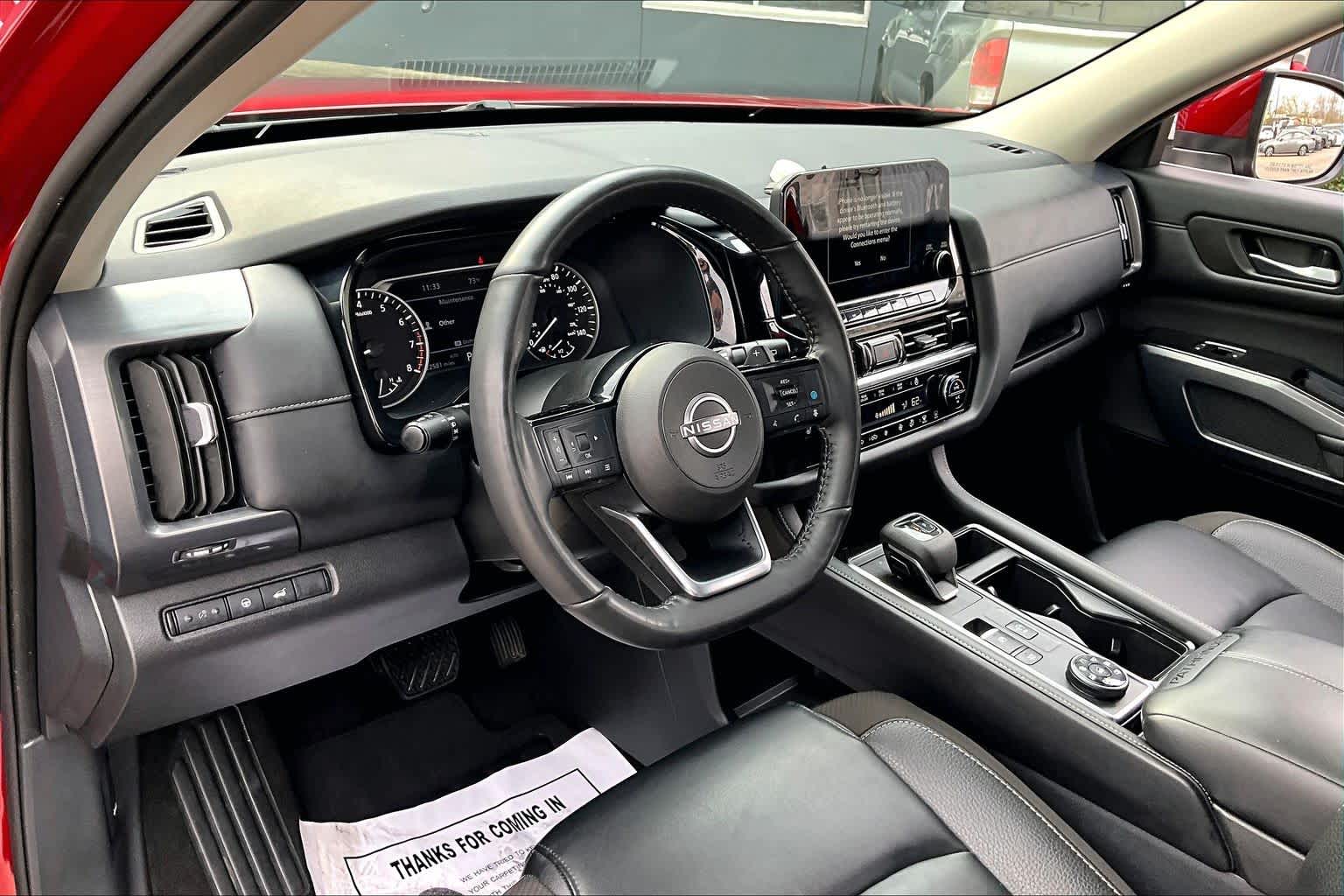 2023 Nissan Pathfinder SL Scarlet Ember Tintcoat at Davis Chevrolet