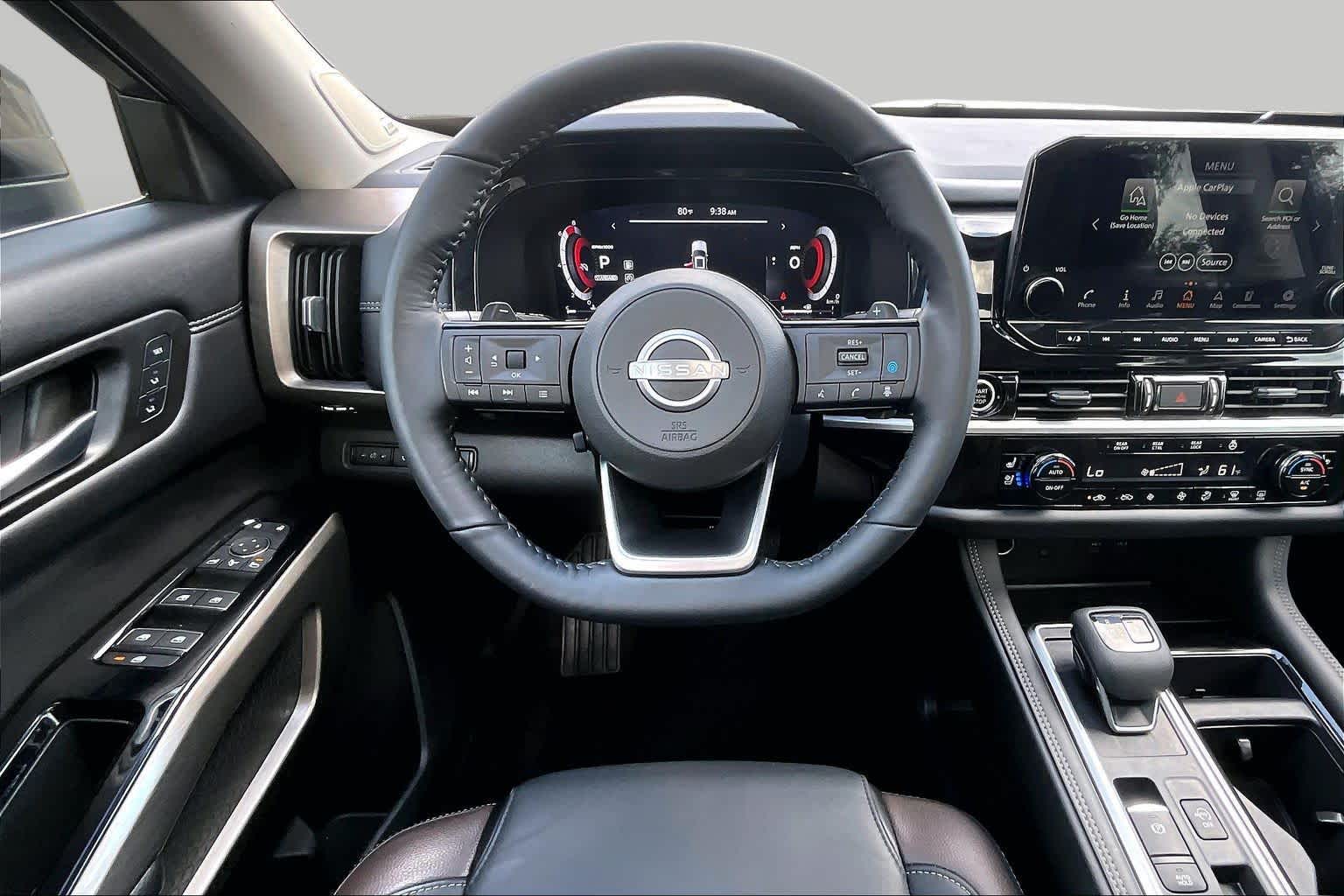 2024 Nissan Pathfinder Platinum Pearl White Tricoat/Super Black at Honda of Clear Lake
