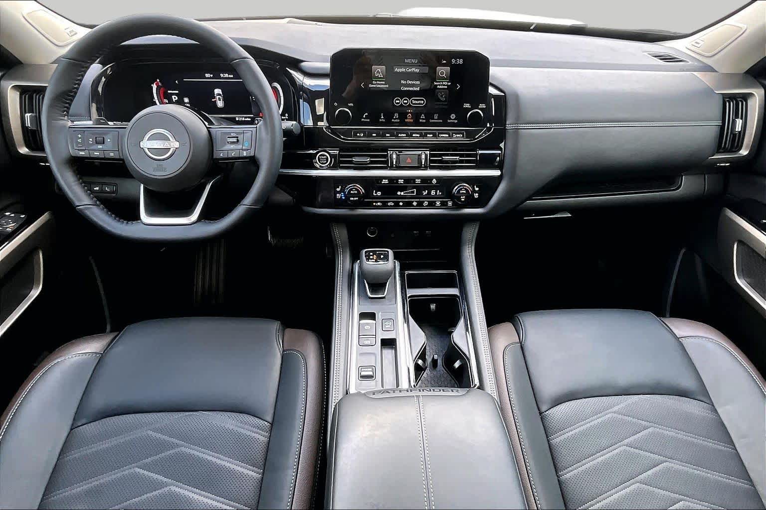 2024 Nissan Pathfinder Platinum Pearl White Tricoat/Super Black at Honda of Clear Lake
