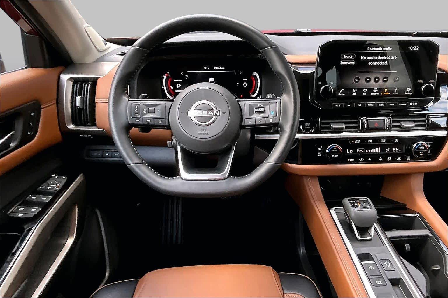 2025 Nissan Pathfinder Platinum Scarlet Ember Tintcoat at Sterling McCall Nissan