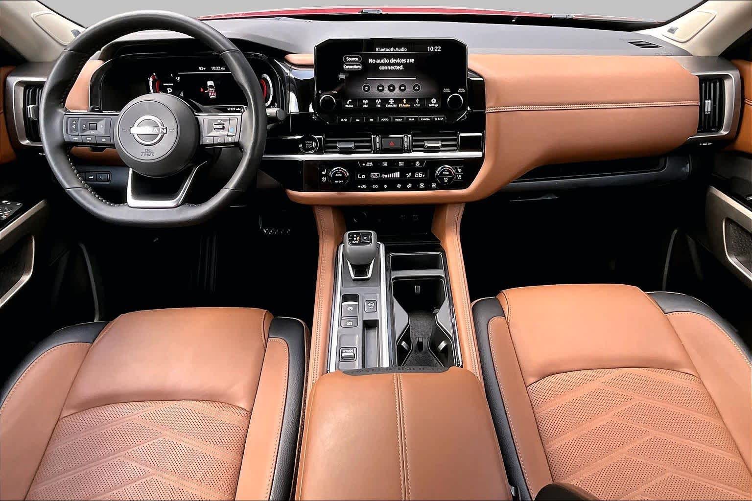 2025 Nissan Pathfinder Platinum Scarlet Ember Tintcoat at Sterling McCall Nissan