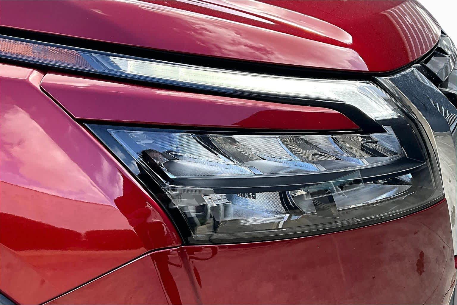 2025 Nissan Pathfinder Platinum Scarlet Ember Tintcoat at Sterling McCall Nissan