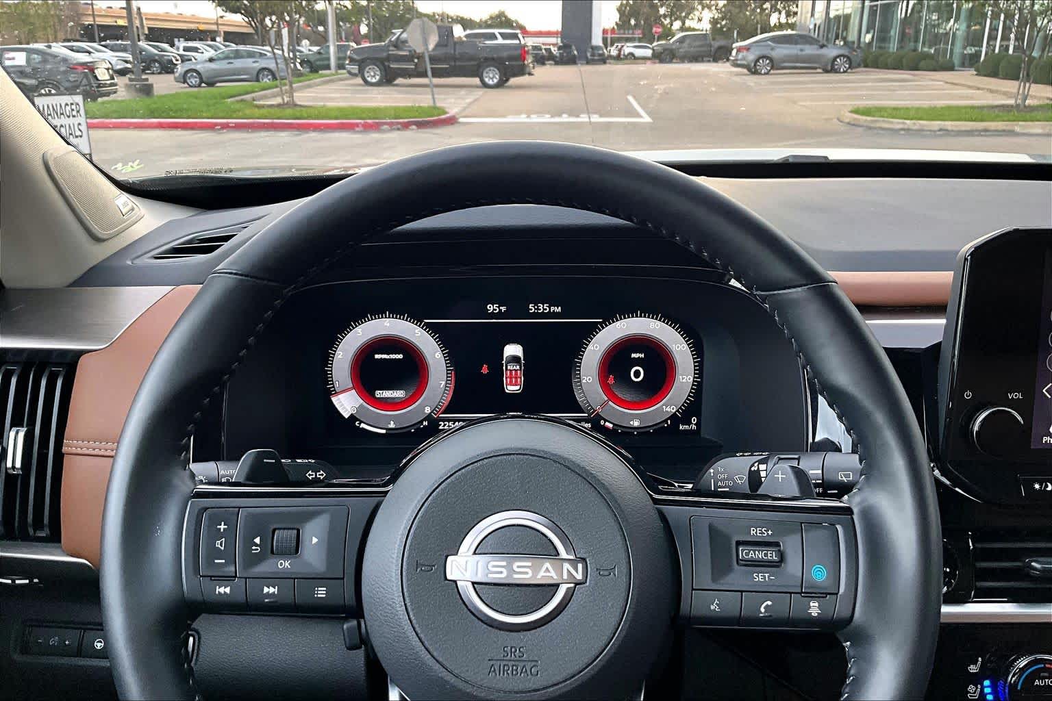 2025 Nissan Pathfinder Platinum Obsidian Green Pearl at Sterling McCall Nissan
