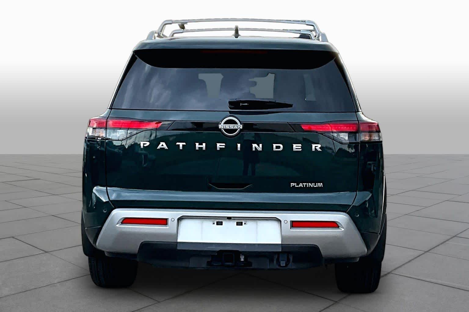 2025 Nissan Pathfinder Platinum Obsidian Green Pearl at Sterling McCall Nissan