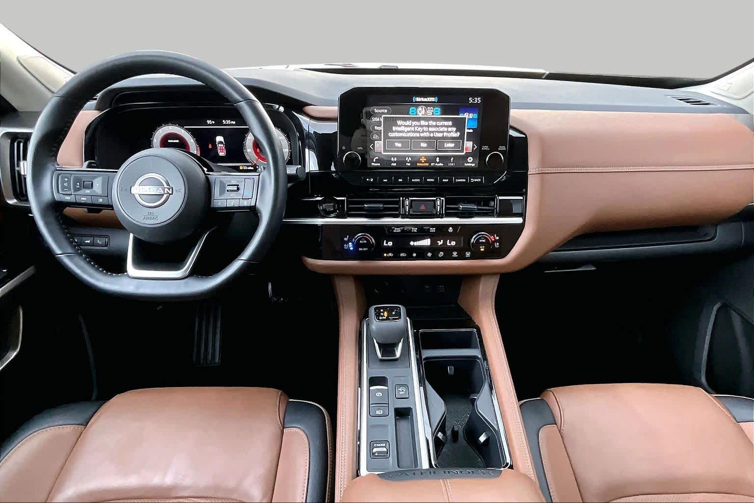 2025 Nissan Pathfinder Platinum Obsidian Green Pearl at Sterling McCall Nissan