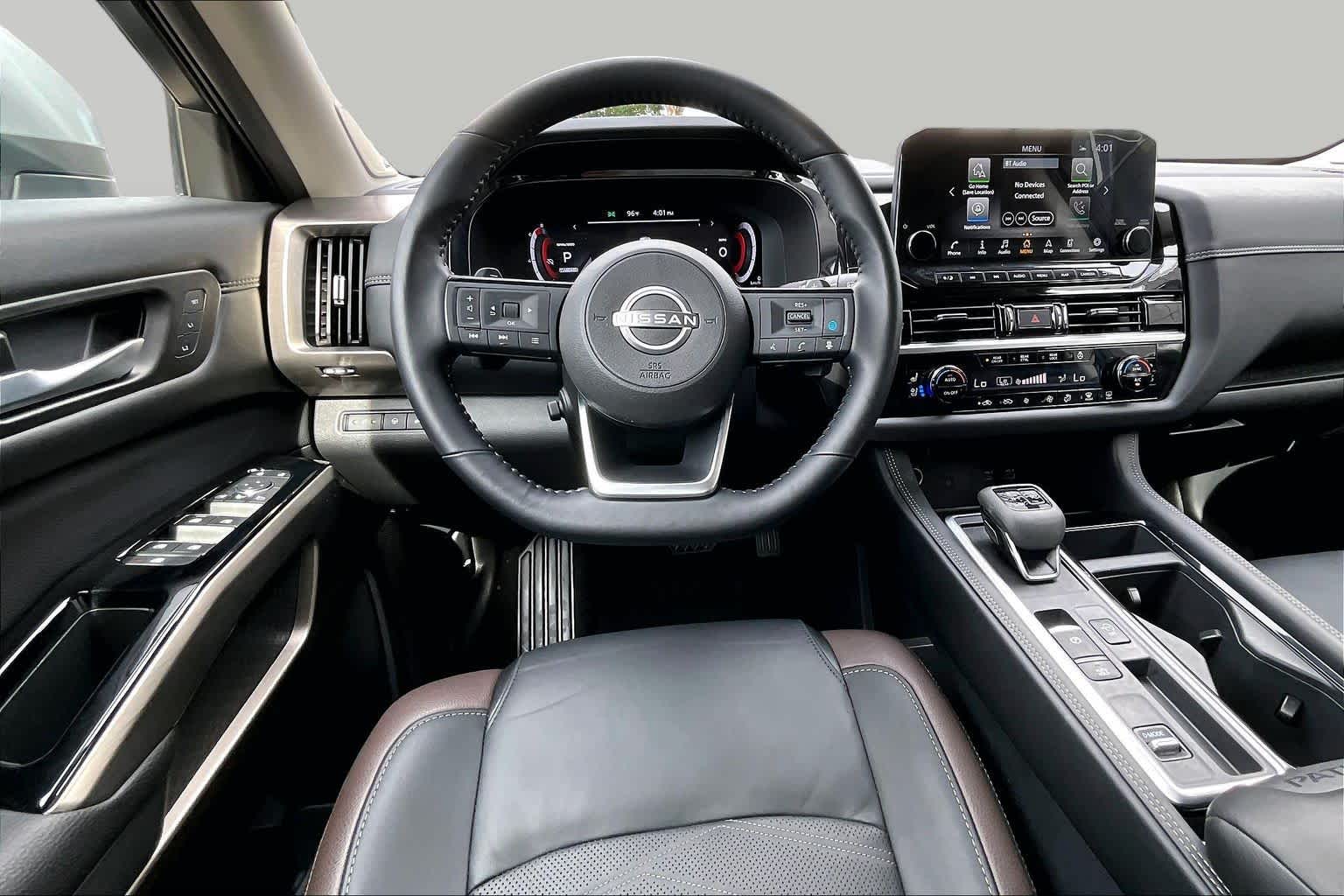 2025 Nissan Pathfinder Platinum Brilliant Silver Metallic at Sterling McCall Nissan