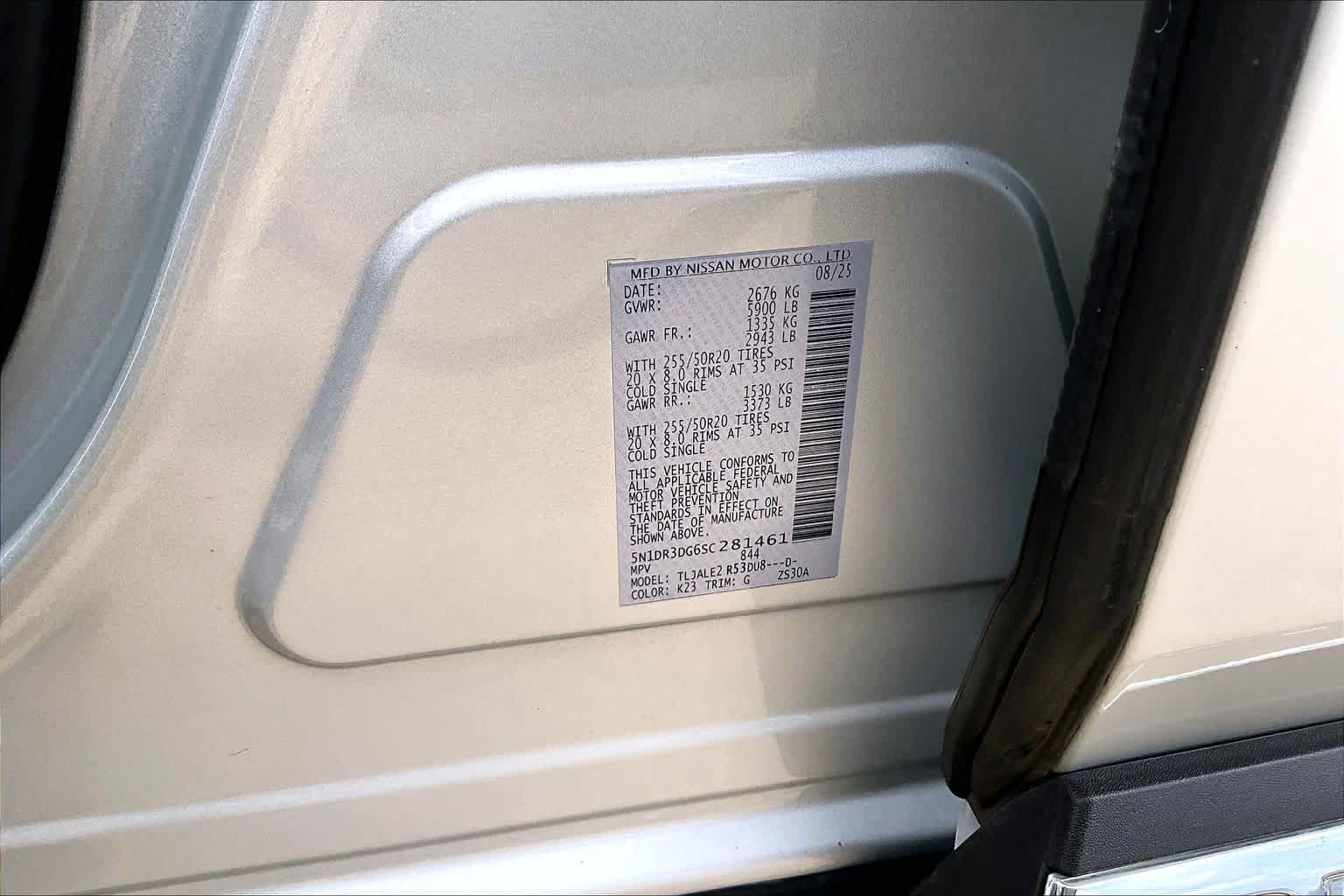 2025 Nissan Pathfinder Platinum Brilliant Silver Metallic at Sterling McCall Nissan