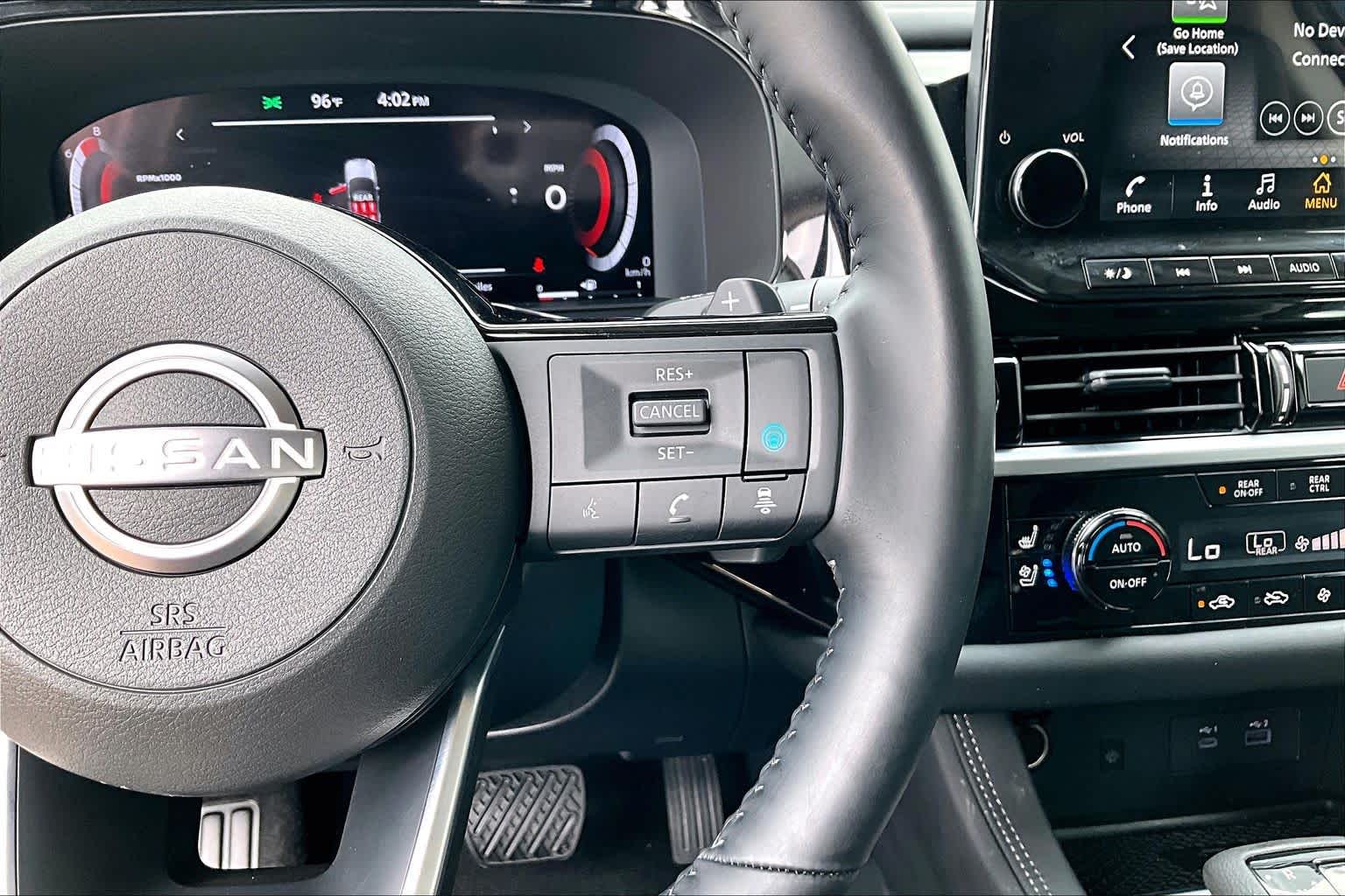 2025 Nissan Pathfinder Platinum Brilliant Silver Metallic at Sterling McCall Nissan