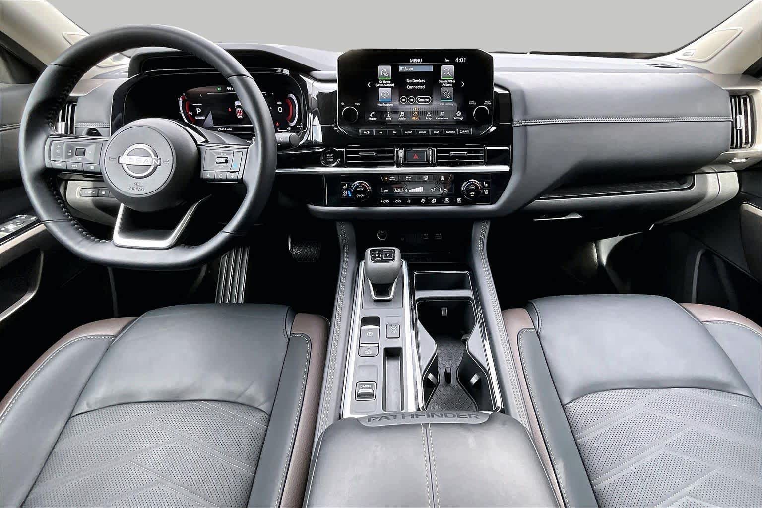 2025 Nissan Pathfinder Platinum Brilliant Silver Metallic at Sterling McCall Nissan