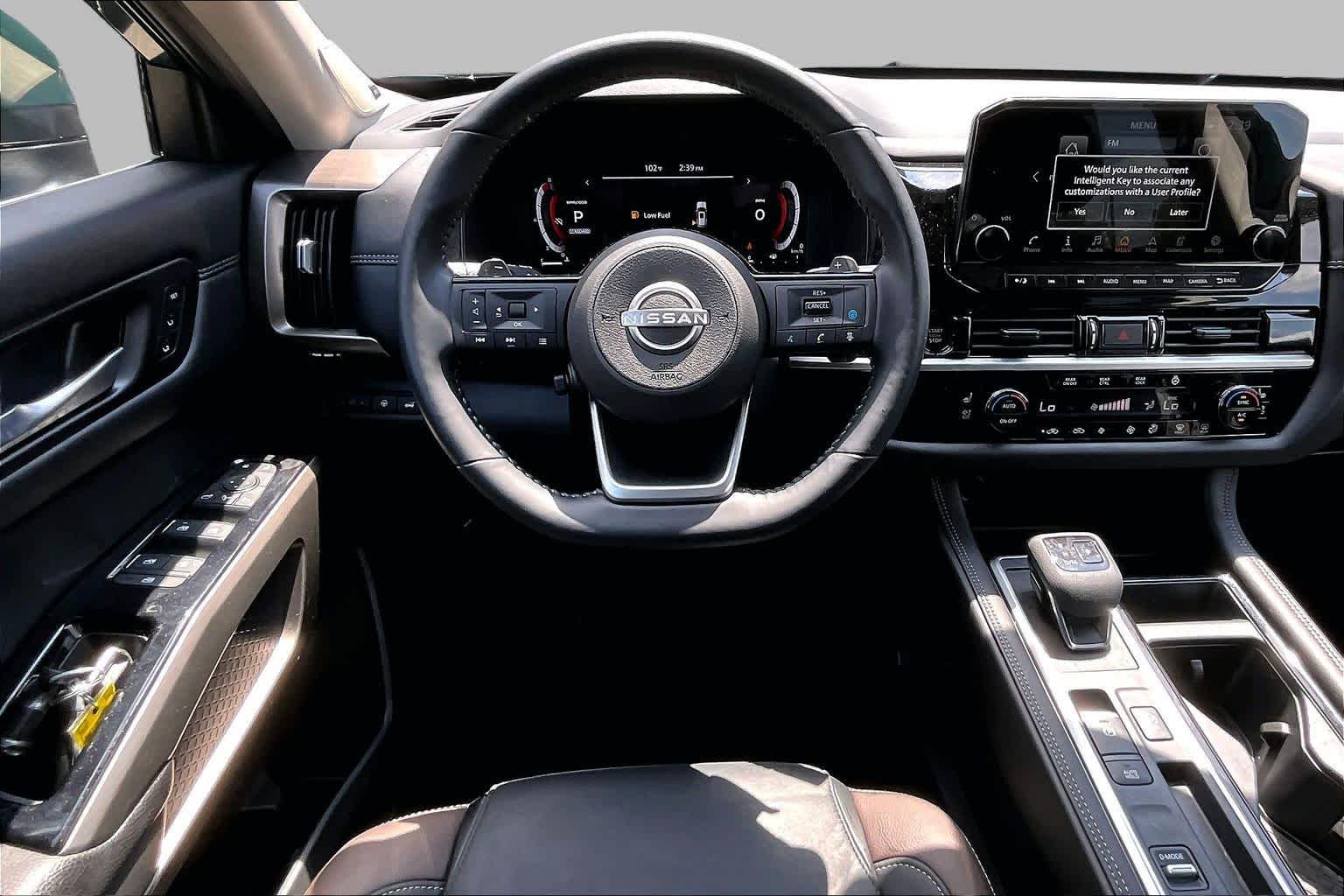 2025 Nissan Pathfinder Platinum Obsidian Green Pearl at Sterling McCall Nissan