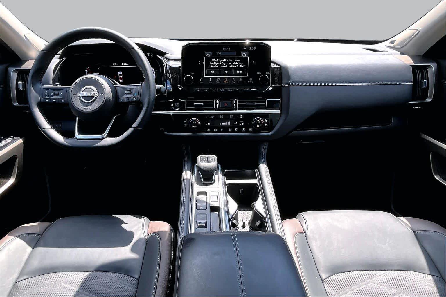 2025 Nissan Pathfinder Platinum Obsidian Green Pearl at Sterling McCall Nissan