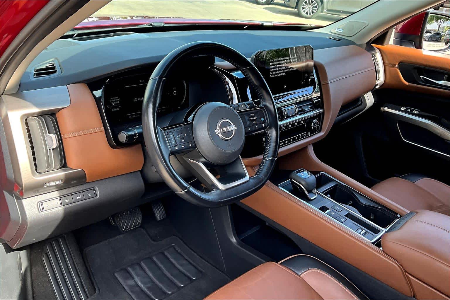 2023 Nissan Pathfinder Platinum Scarlet Ember Tintcoat at Lexus Southwest Houston