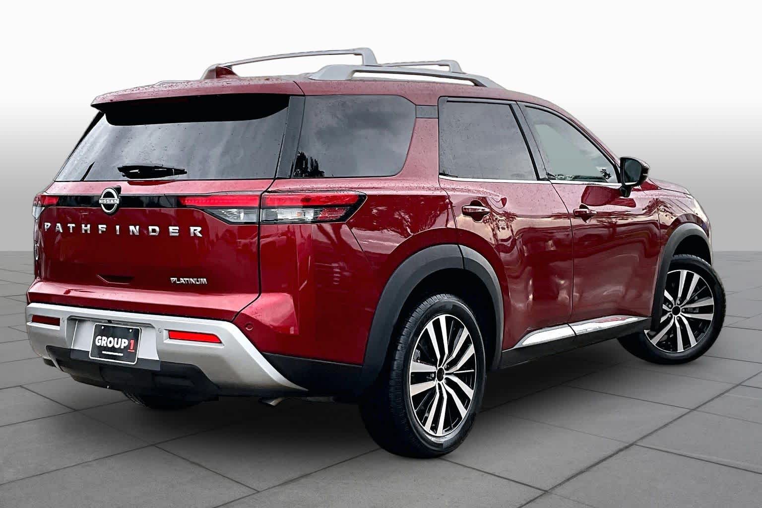 2023 Nissan Pathfinder Platinum Scarlet Ember Tintcoat at Beck & Masten Kia