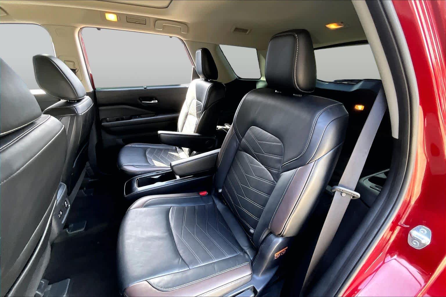 2023 Nissan Pathfinder Platinum Scarlet Ember Tintcoat at Beck & Masten Kia