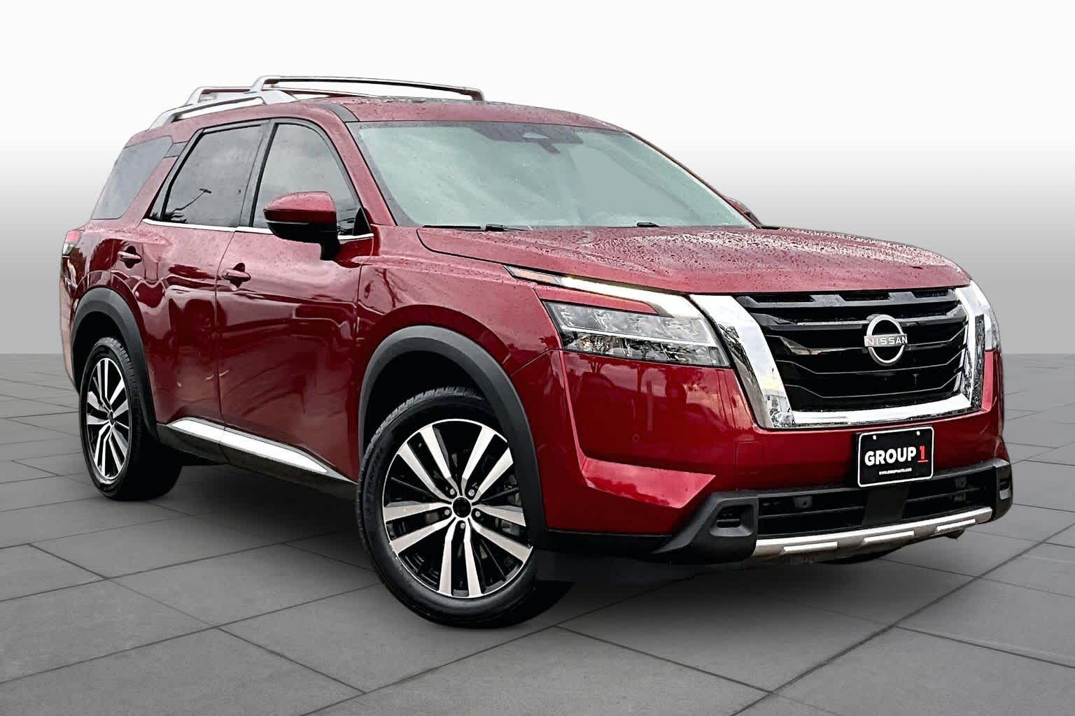 2023 Nissan Pathfinder Platinum Scarlet Ember Tintcoat at Beck & Masten Kia